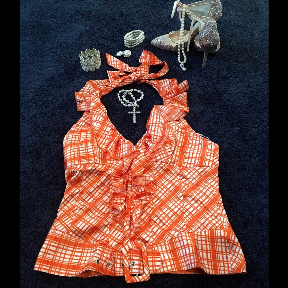 💵★FAST SHIPPING★💵 Corset Style Halter Top 🧡